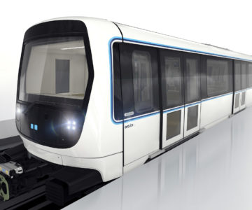 une vue 3D du futur métro à quai